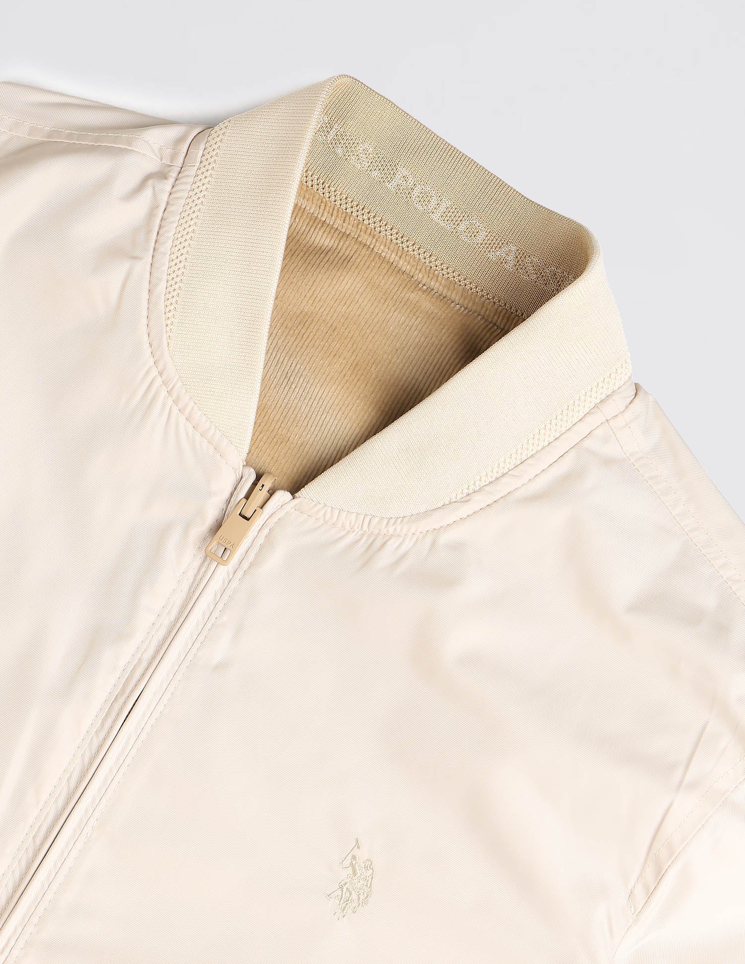 Solid Reversible Jacket Beige - U.S. Polo Assn. India | Large