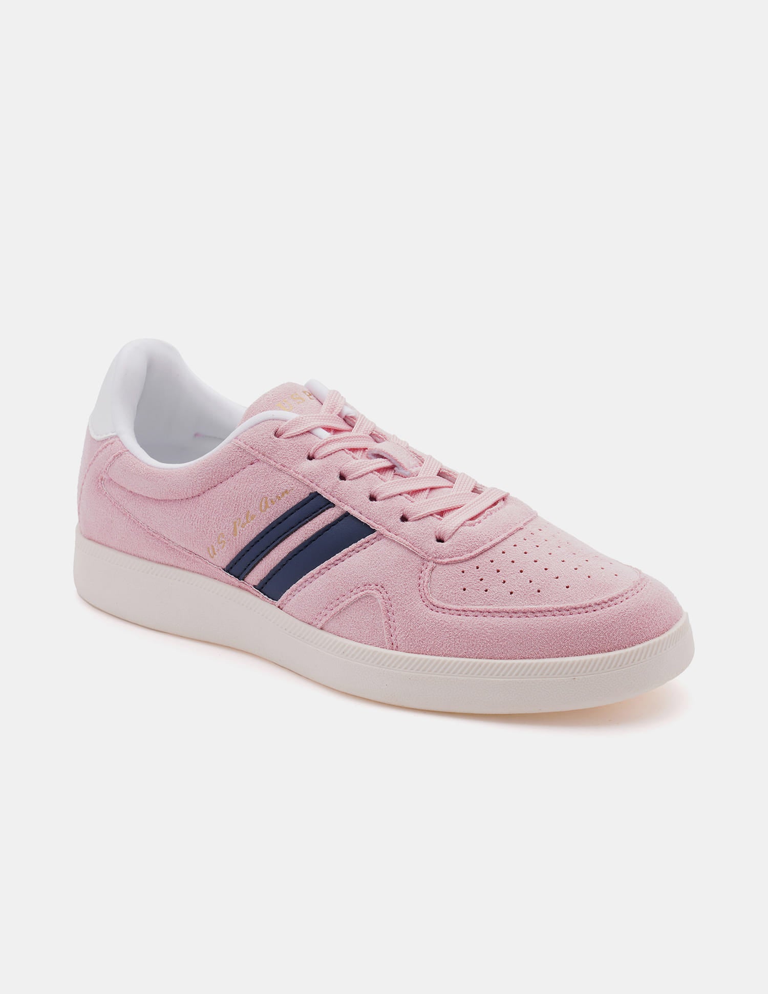 Women Round Toe Edda Striped Sneakers