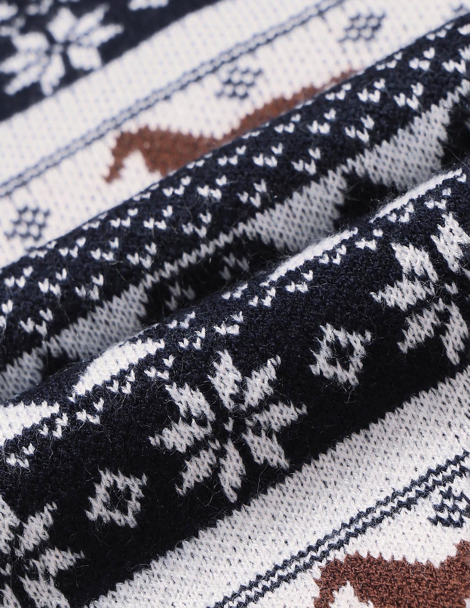 Boys All Over Printed Regular Fit Sweater Navy - U.S. POLO ASSN. | Large