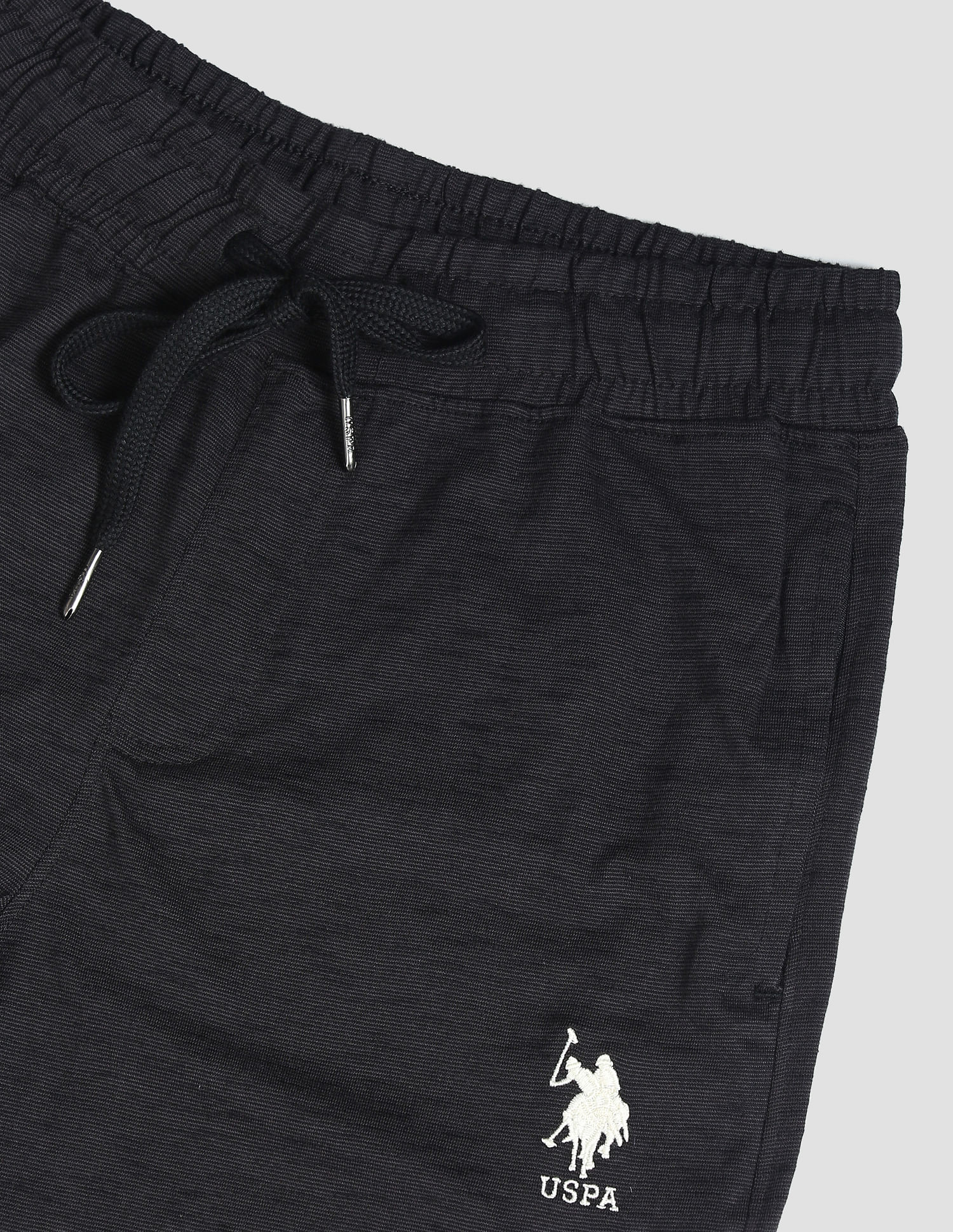 Comfort Fit Cotton Polyester I672 Lounge Track Pants - Pack Of 1 Black - U.S. POLO ASSN. | Large