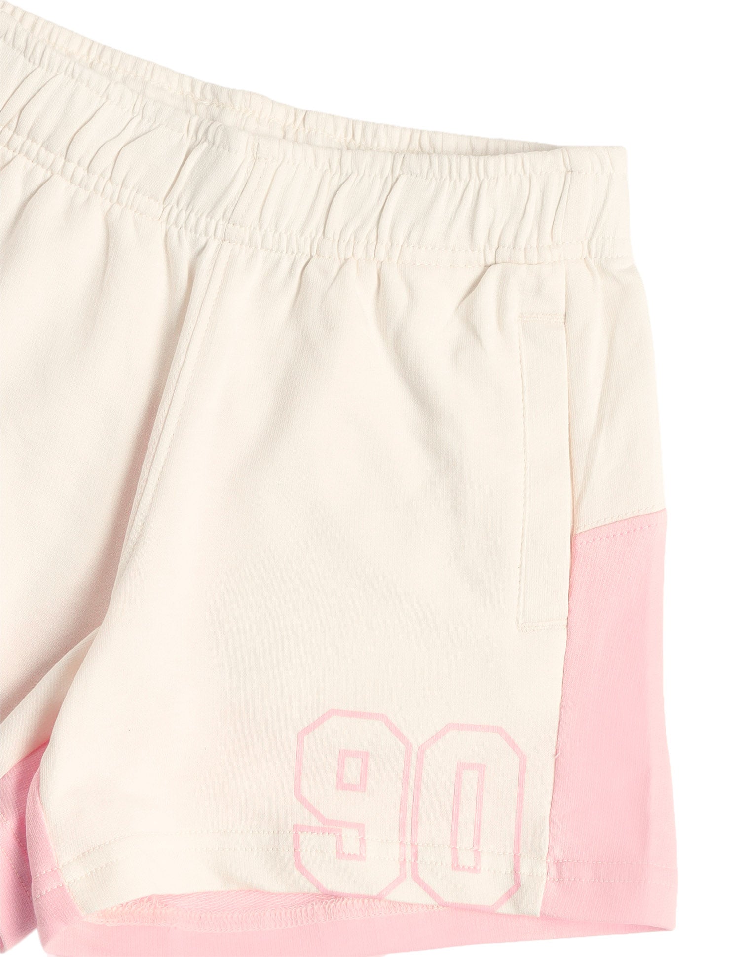 Colour Blocked Comfort Fit Shorts Off White - U.S. Polo Assn. India | Large