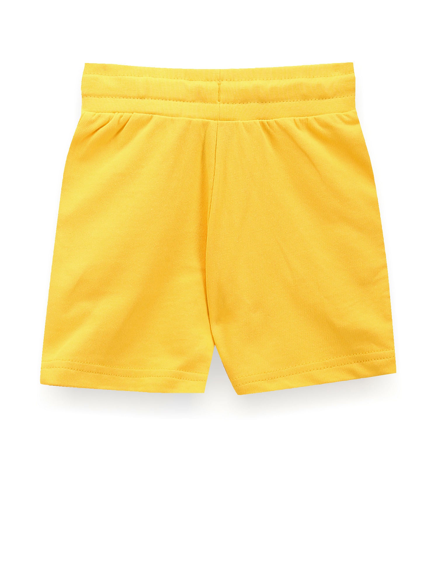 Boys Brand Print Cotton Shorts Yellow - U.S. Polo Assn. India | Large
