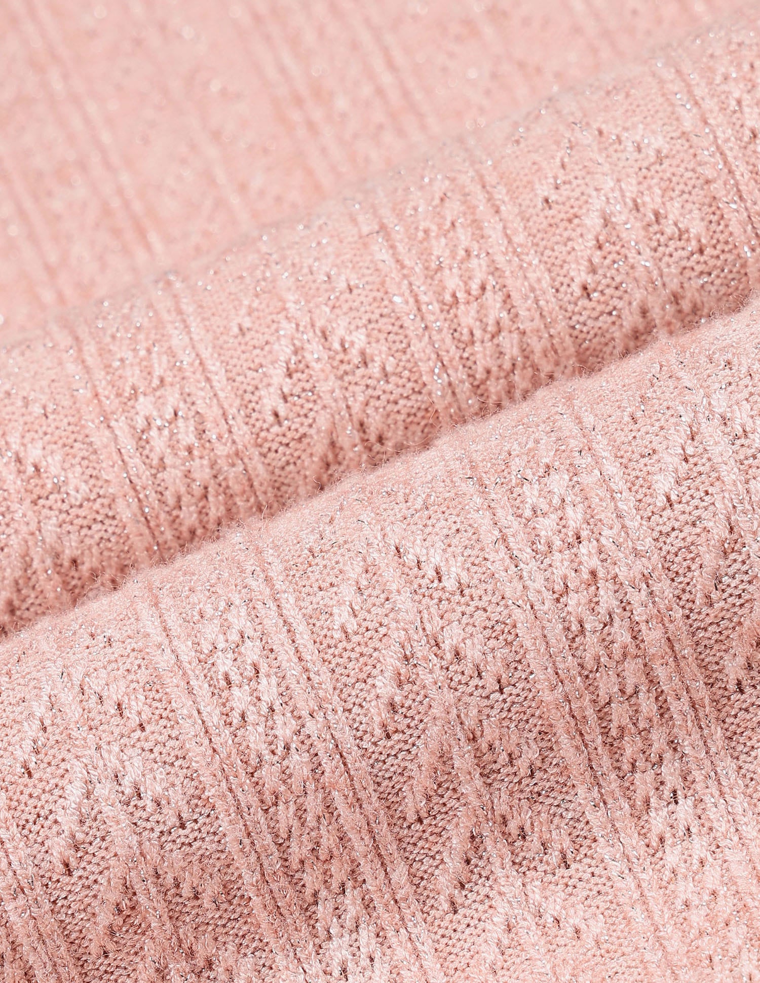 Patterned Knit Fitted Top Light Pink - U.S. Polo Assn. India | Large
