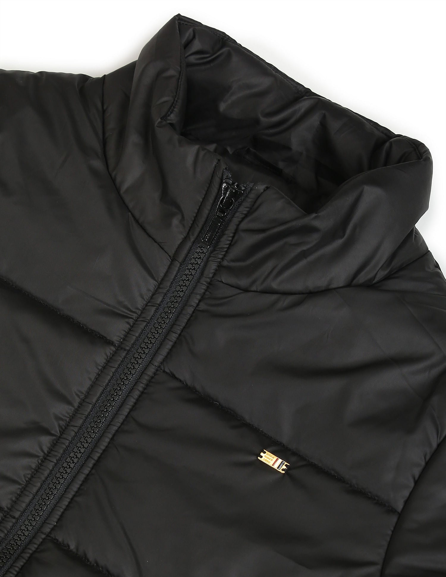 High Neck Puffer Jacket Black - U.S. POLO ASSN. | Large