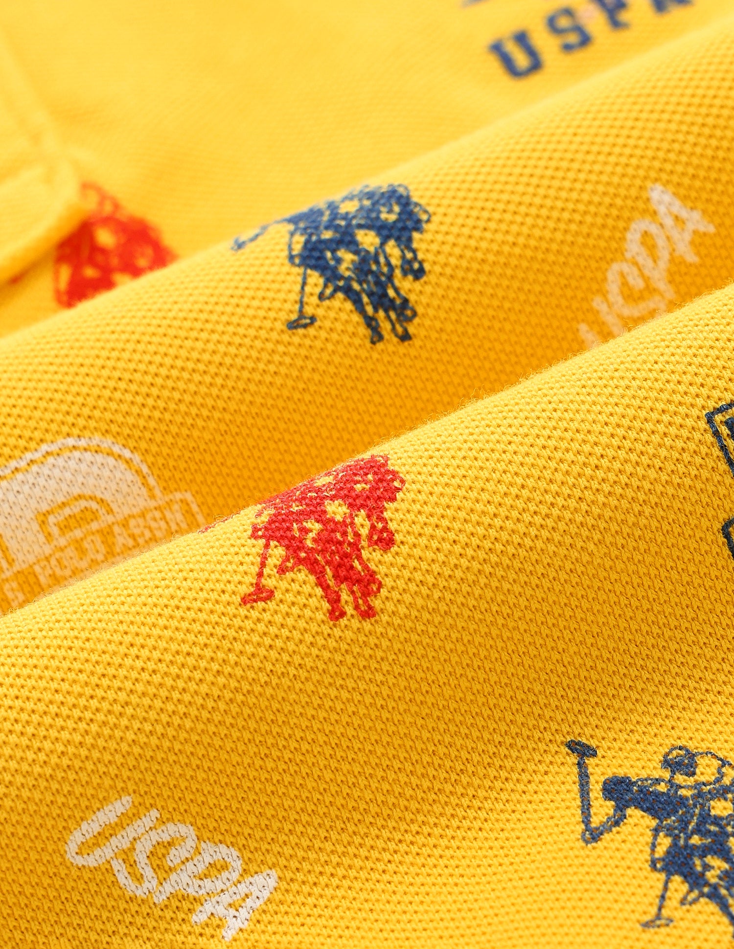 Regular fit Printed Polo Shirt Yellow - U.S. Polo Assn. India | Large