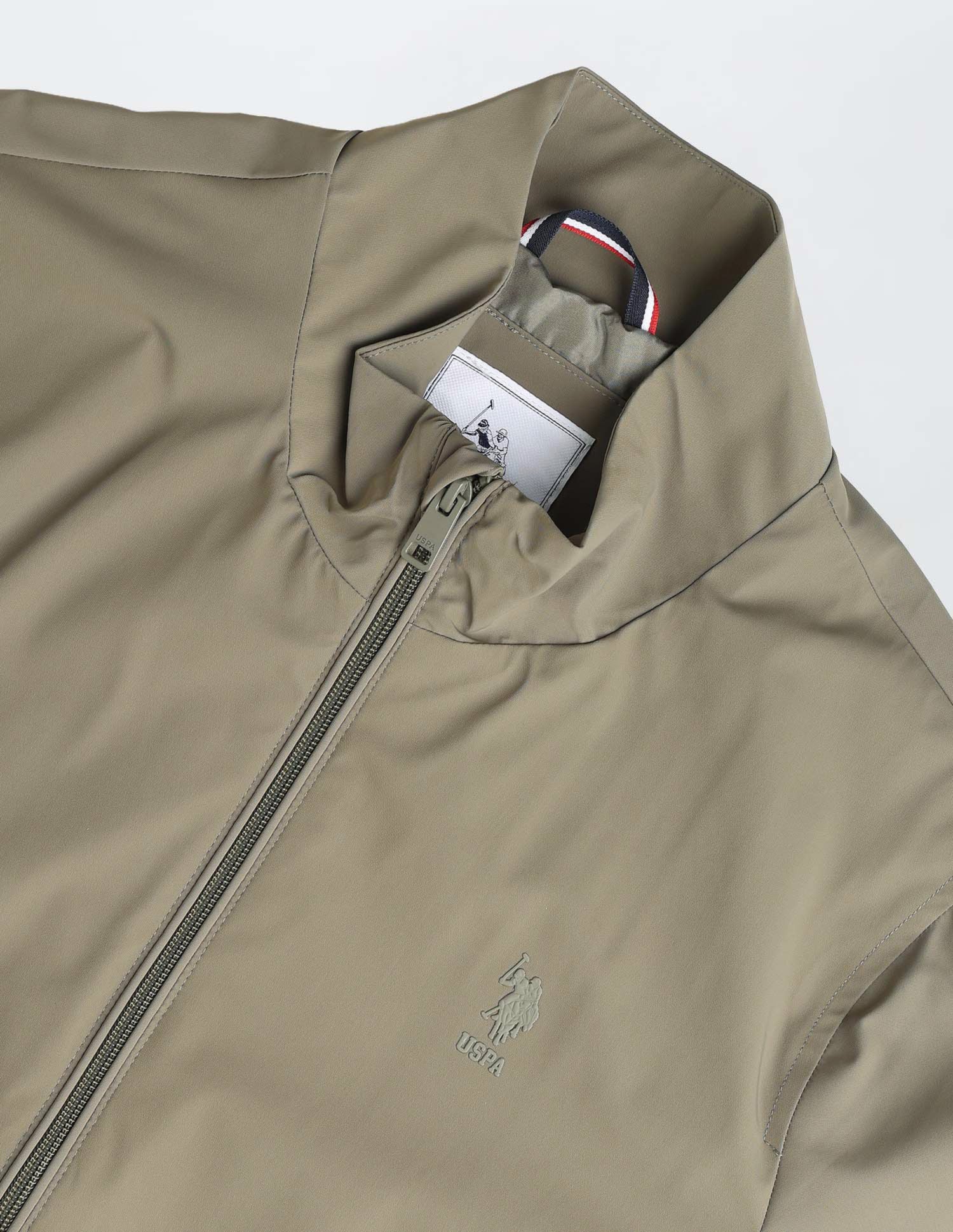 Solid Regular Fit Jacket Green - U.S. Polo Assn. India | Large
