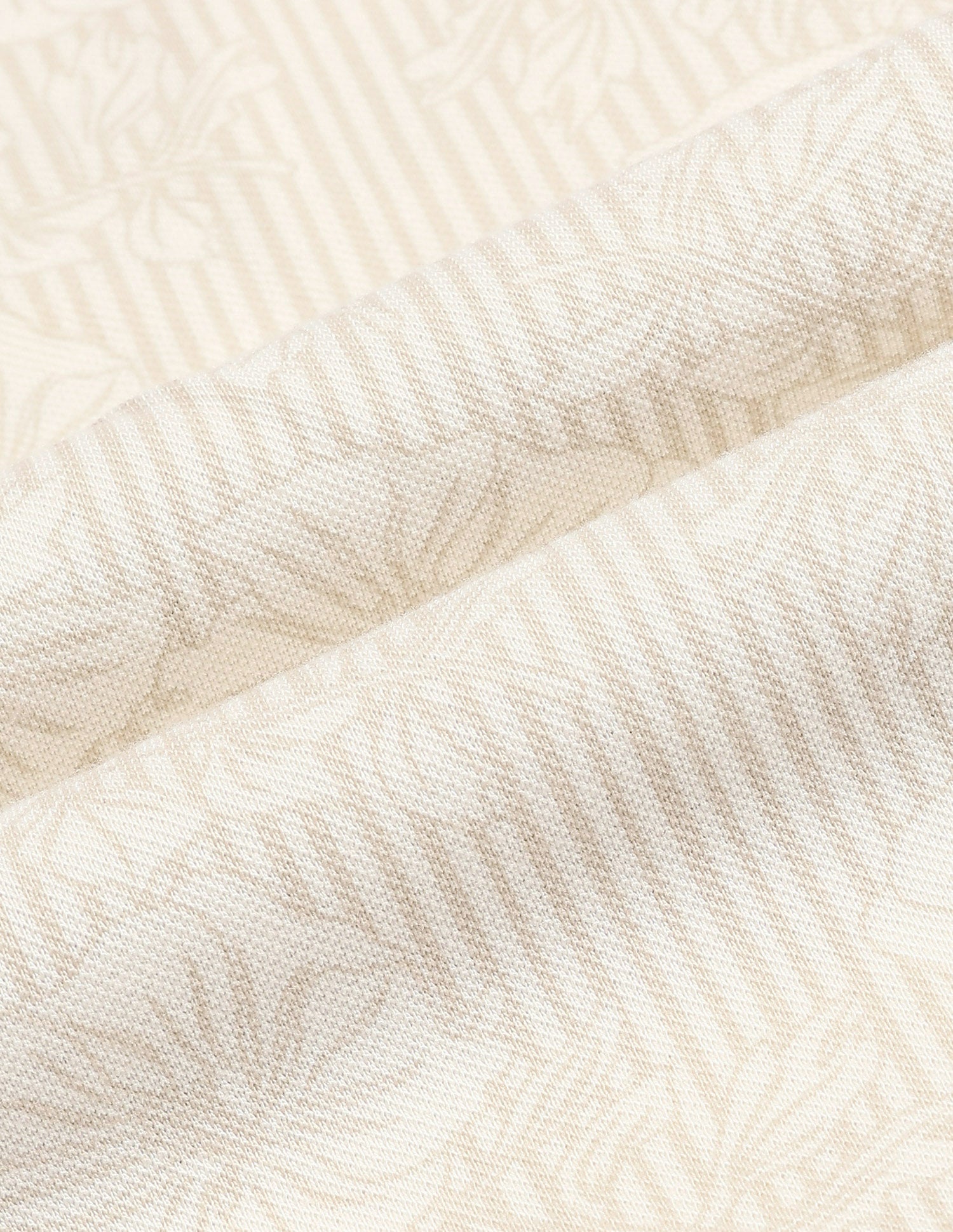 Floral Vertical Striped Slim Fit Polo Shirt Off White - U.S. Polo Assn. India | Large