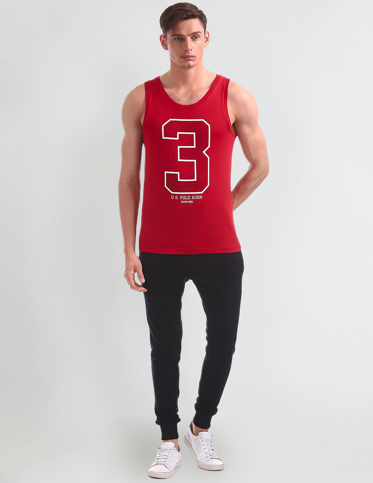 Cotton Comfort Fit I617 Vest - Pack Of 1 Red - U.S. POLO ASSN. | Large