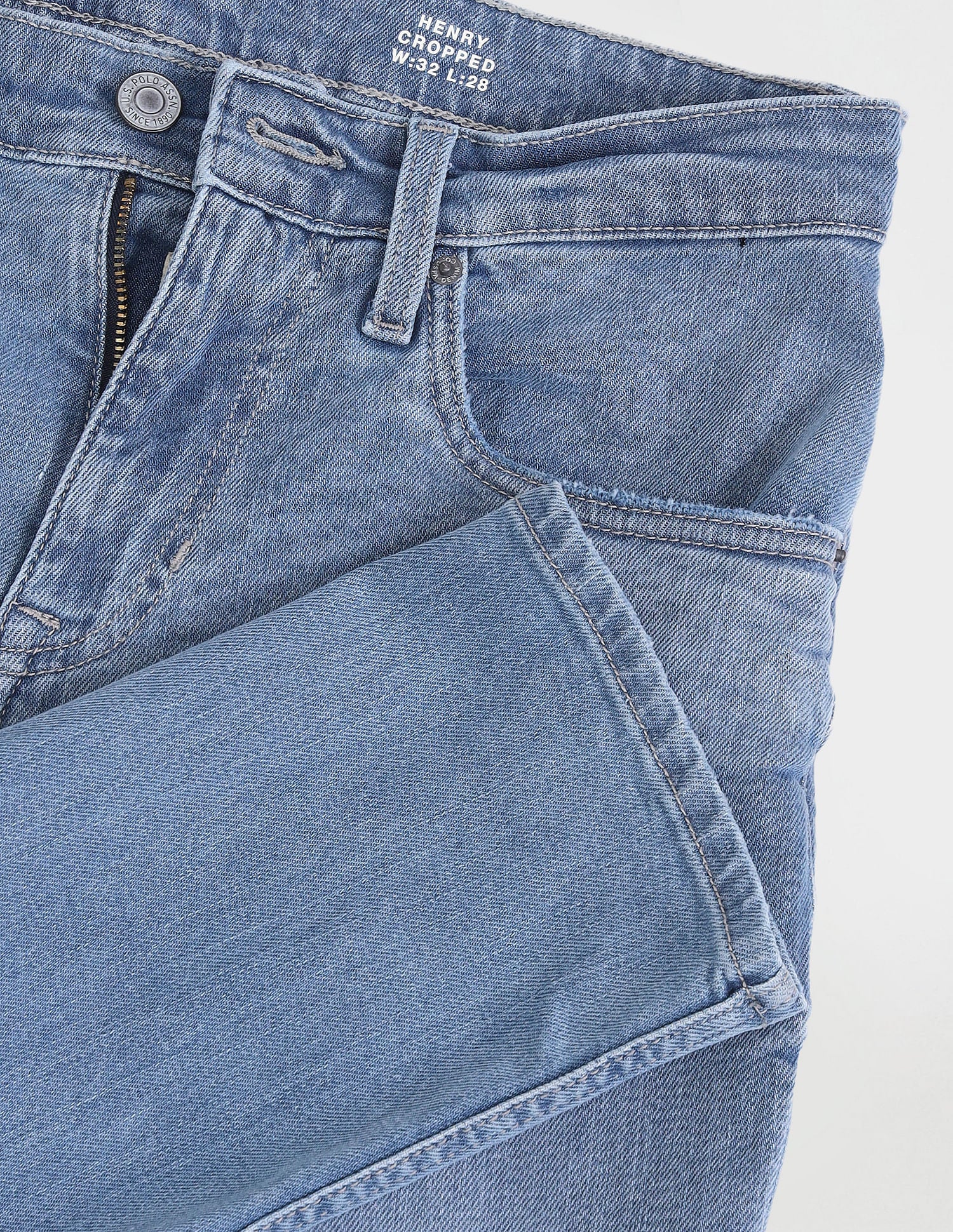 Henry Tapered Fit Blue Jeans Blue - U.S. POLO ASSN. | Large