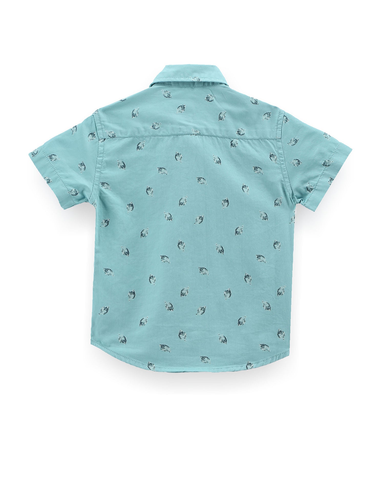 Boys Tropical Print Twill Shirt Light Blue - U.S. POLO ASSN. | Large
