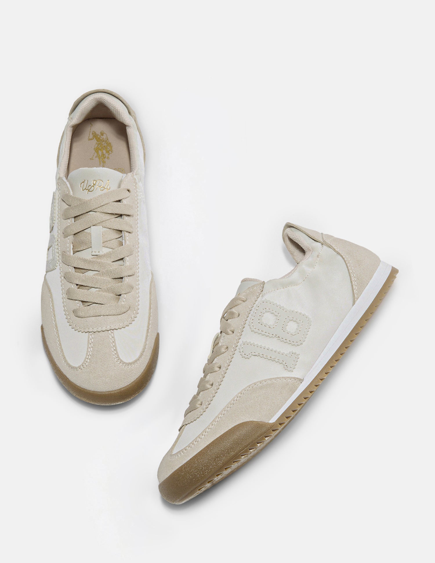 Numeric Applique Ziana Sneakers Beige - U.S. Polo Assn. India | Large