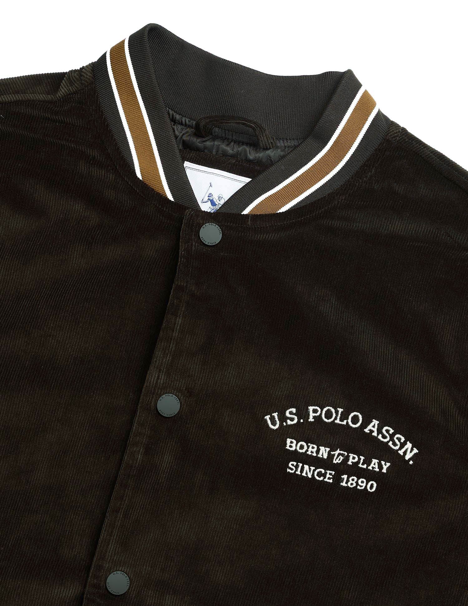 Regular Fit Varsity Theatre Varsity Jacket Olive - U.S. POLO ASSN. | Large