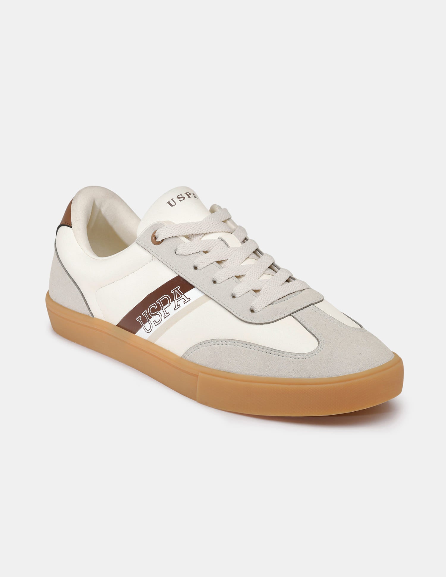 Men Lace-Ups Hamet Sneakers Beige - U.S. Polo Assn. India | Large