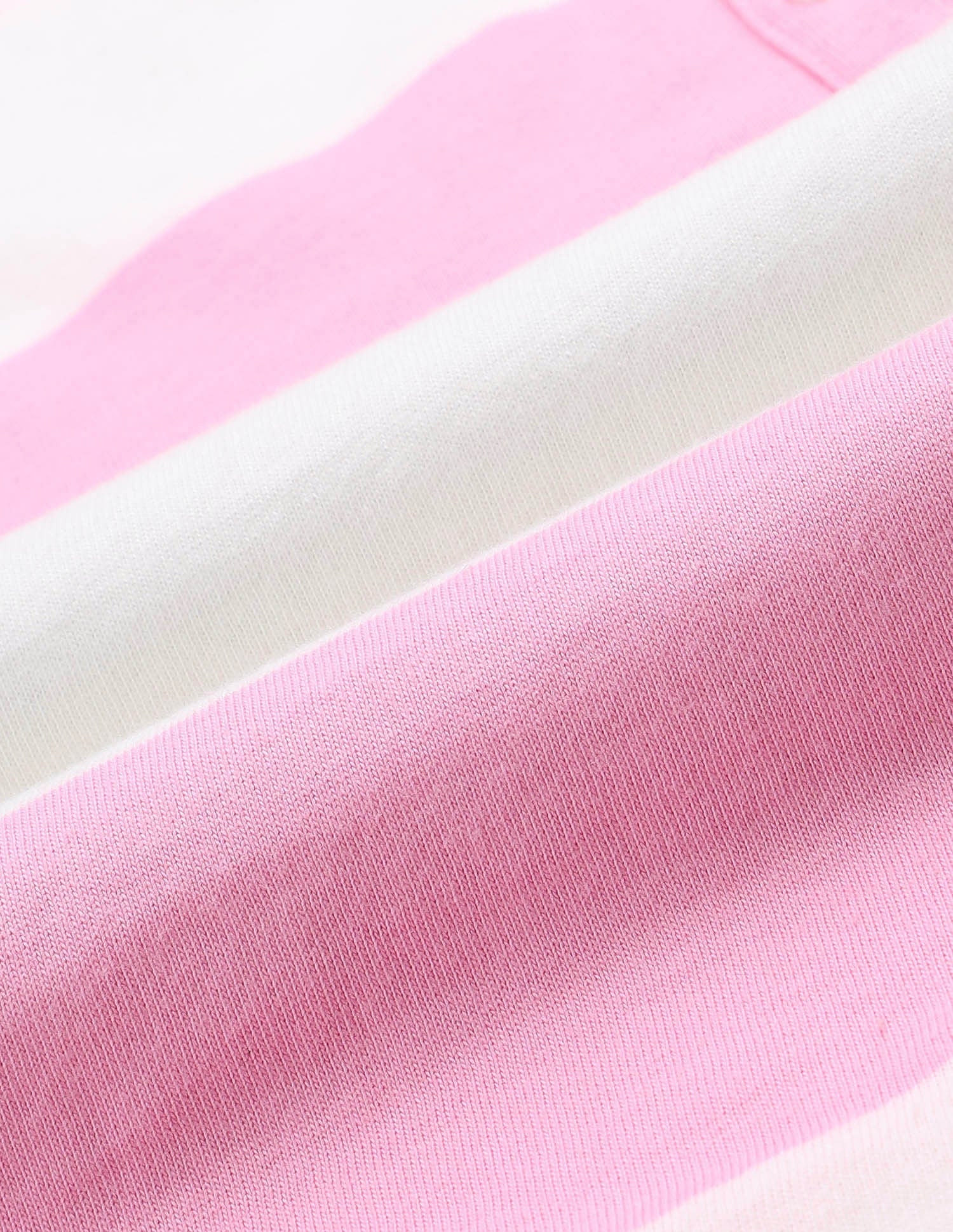 Girls Horizontal Striped Polo Shirt Light Pink - U.S. POLO ASSN. | Large