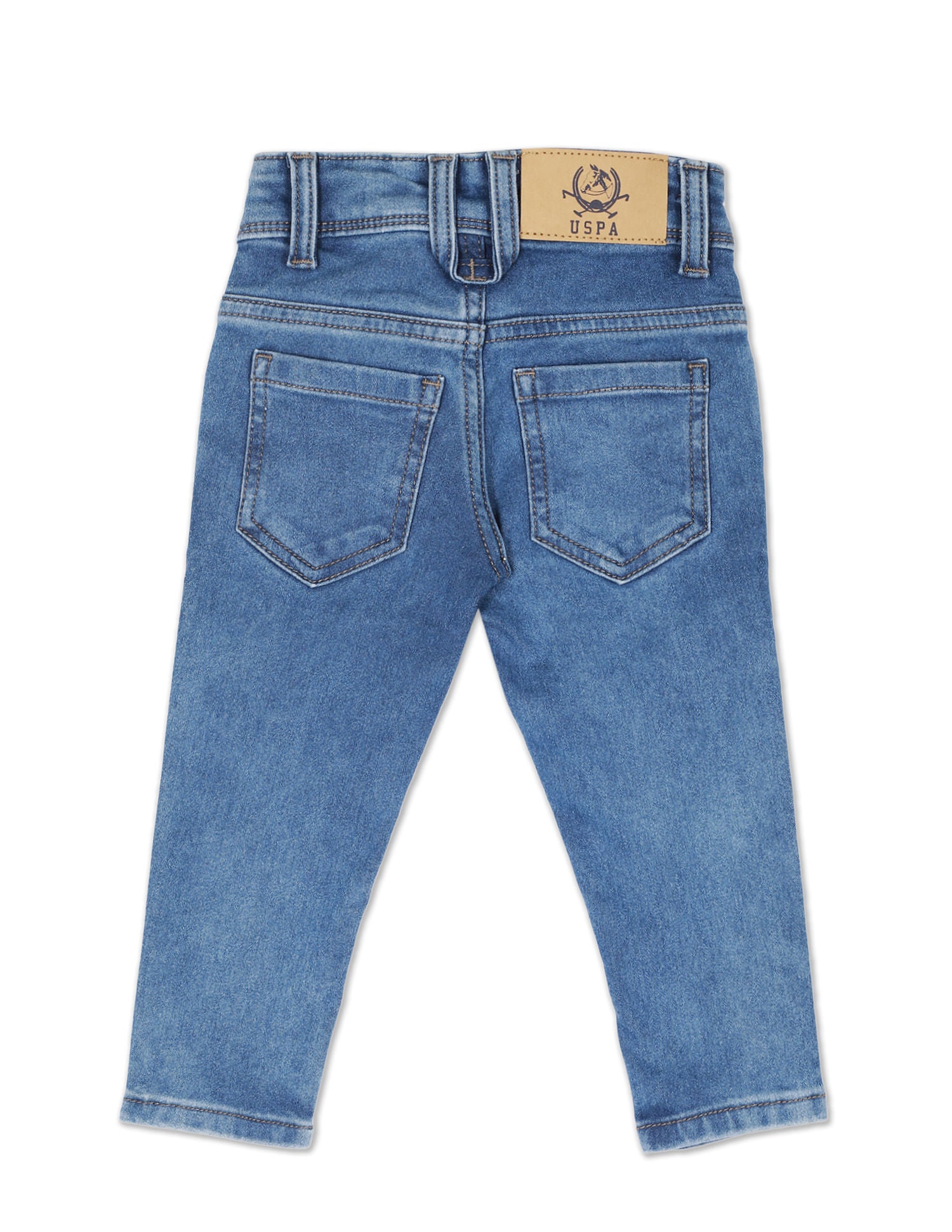 Skinny Fit Stone wash Jeans Blue - U.S. Polo Assn. India | Large