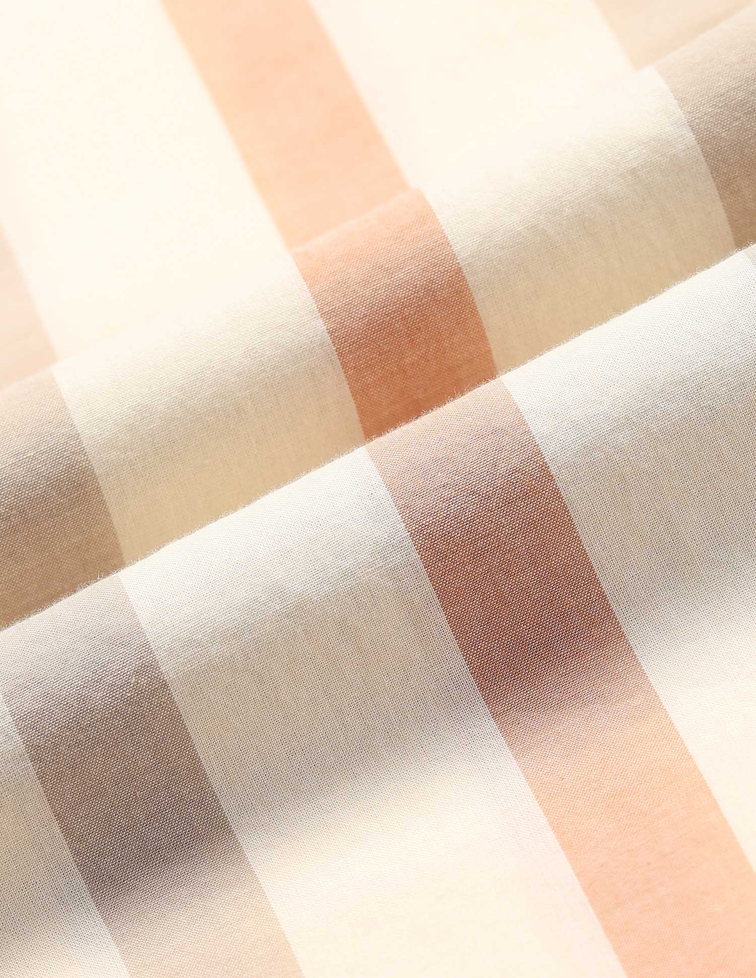 Vertical Striped Poplin Shirt Light Beige - U.S. Polo Assn. India | Large
