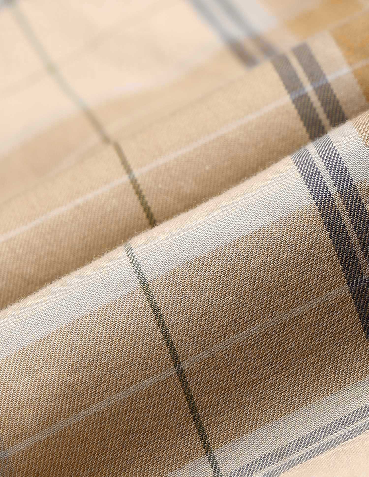 Twill Plaid Checked Shirt Khaki - U.S. POLO ASSN. | Large