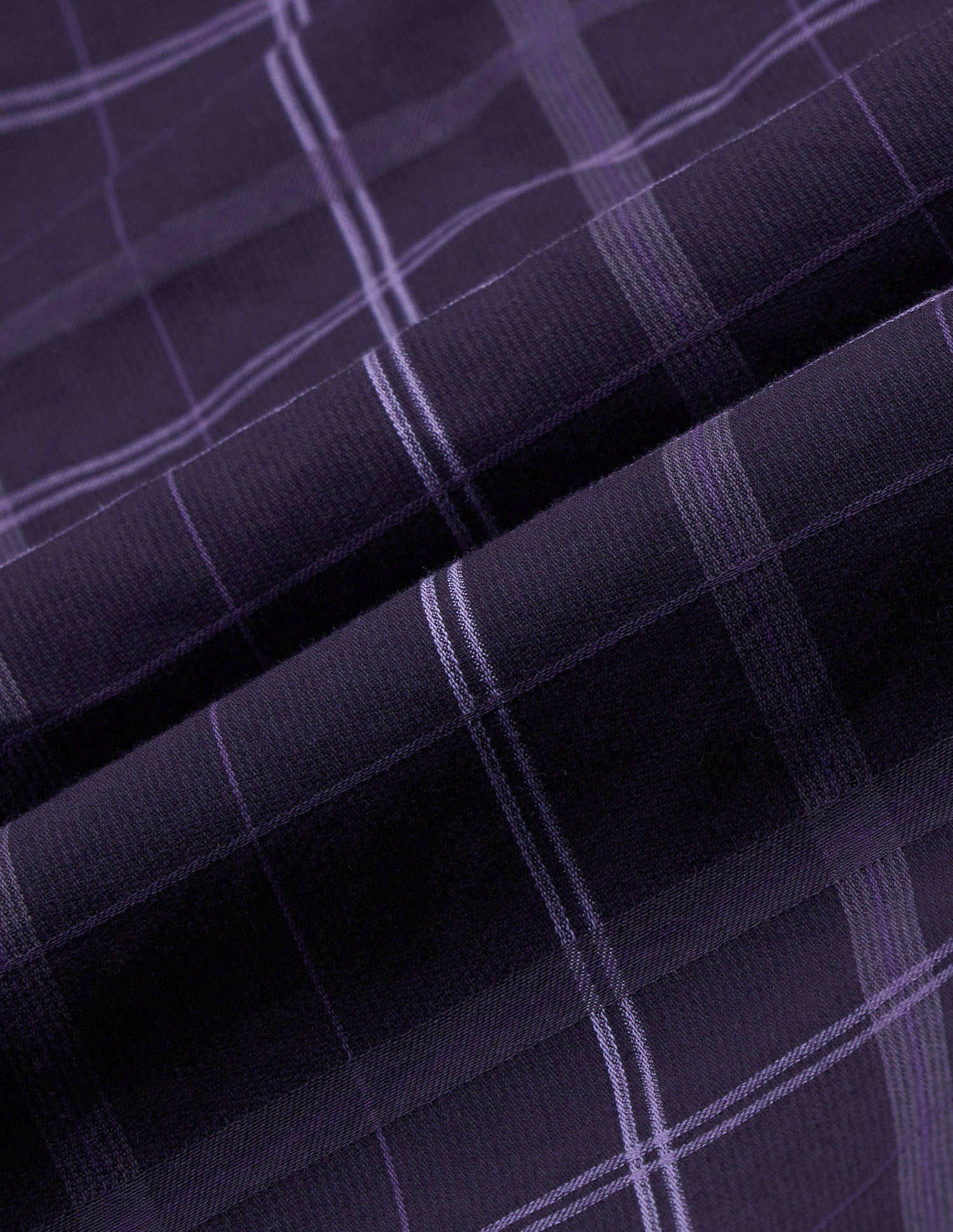 Grid Tattersall Checked Tailored Fit Shirt Purple - U.S. Polo Assn. India | Large