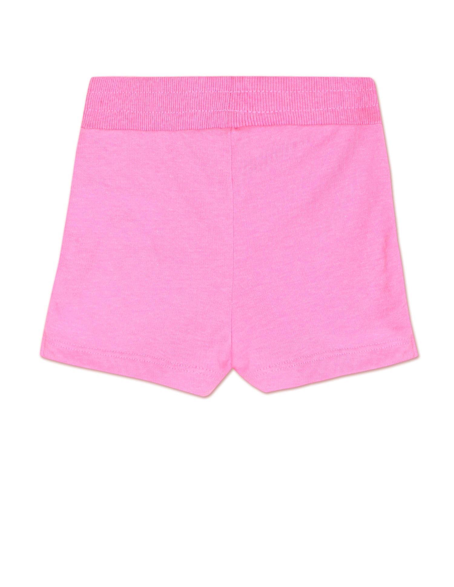 Drawstring Waist Solid Shorts Neon Pink - U.S. POLO ASSN. | Large
