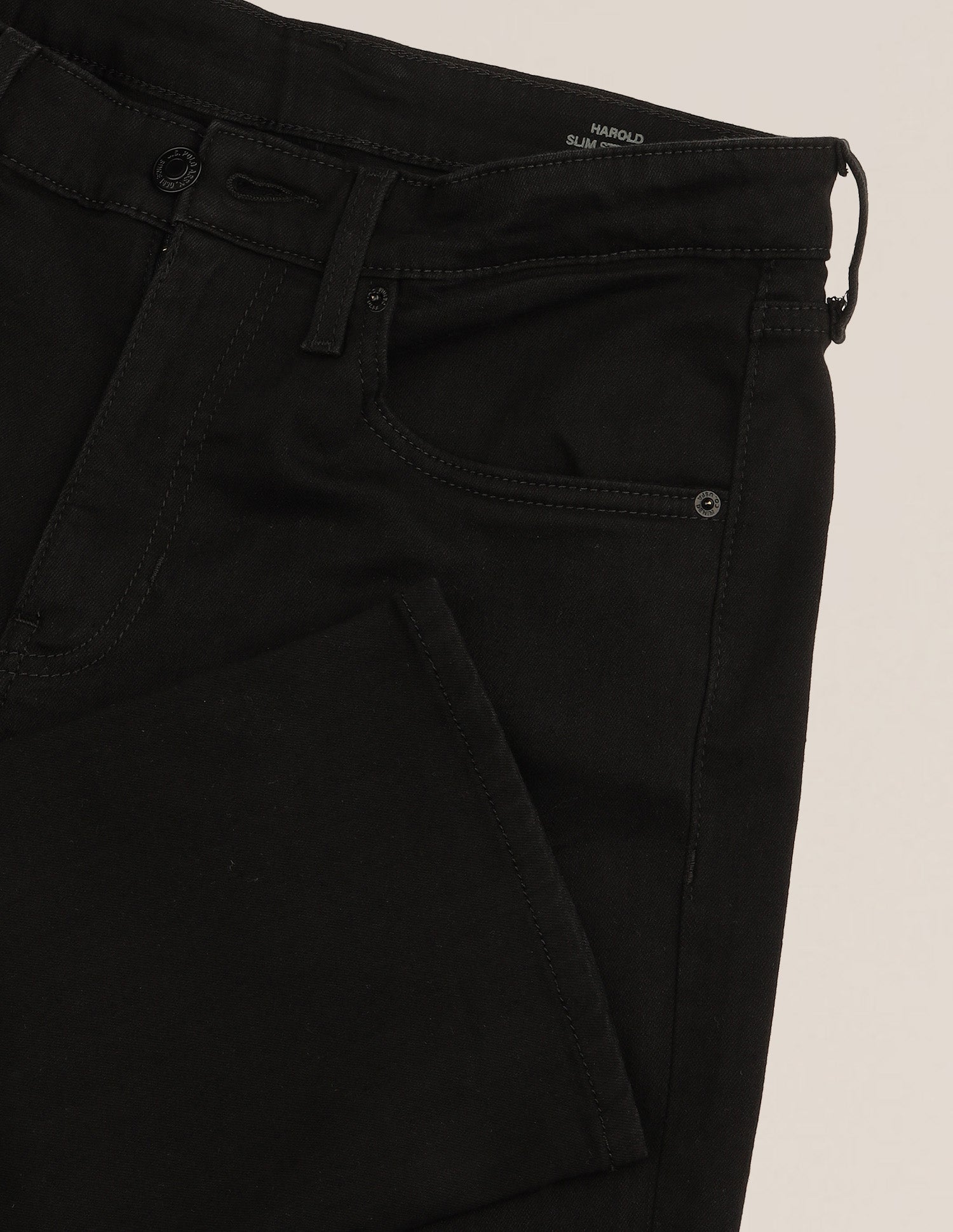 Harold Slim Straight Fit Black Jeans Black - U.S. Polo Assn. India | Large