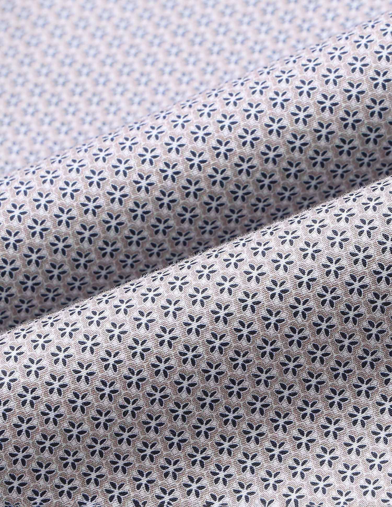 Floral Printed Tailored Fit Shirt Light Khaki - U.S. POLO ASSN. | Large