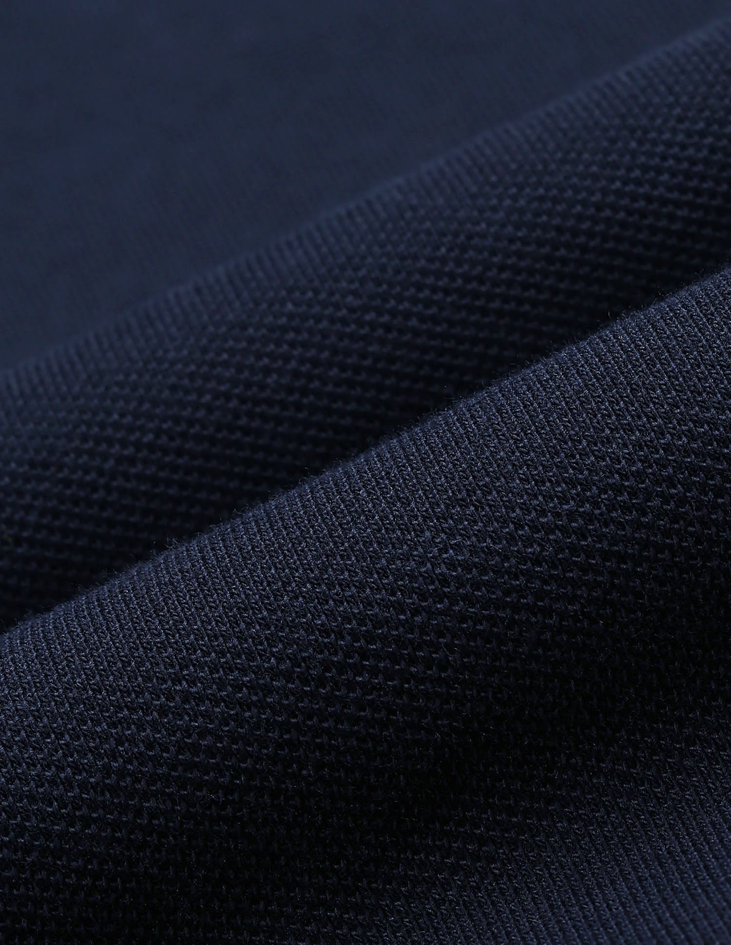 Striped Collar Solid Polo Shirt Navy - U.S. POLO ASSN. | Large