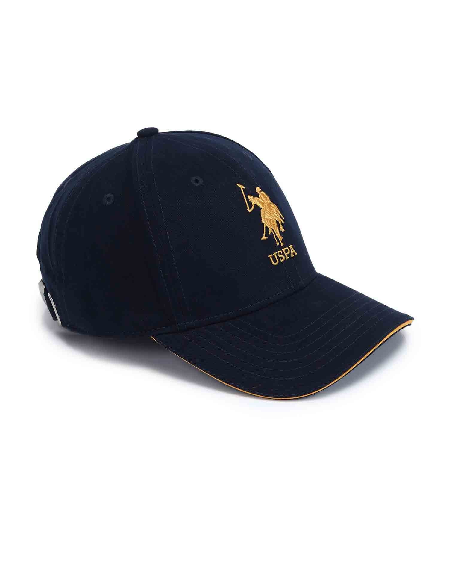 Brand Embroidered Cotton Cap Navy - U.S. Polo Assn. India | Large