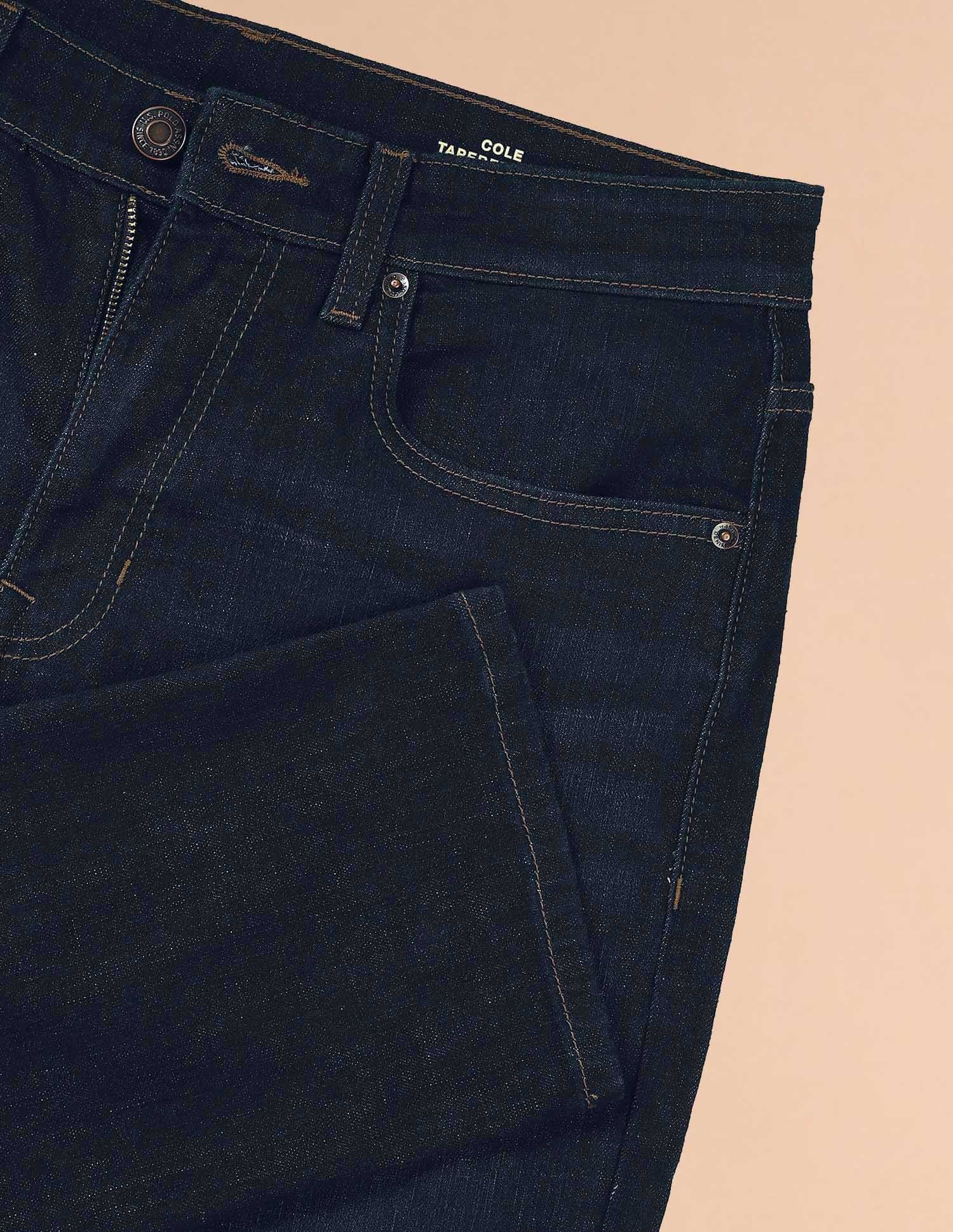 Cole Comfort Cropped Fit Blue Jeans Dark Blue - U.S. POLO ASSN. | Large