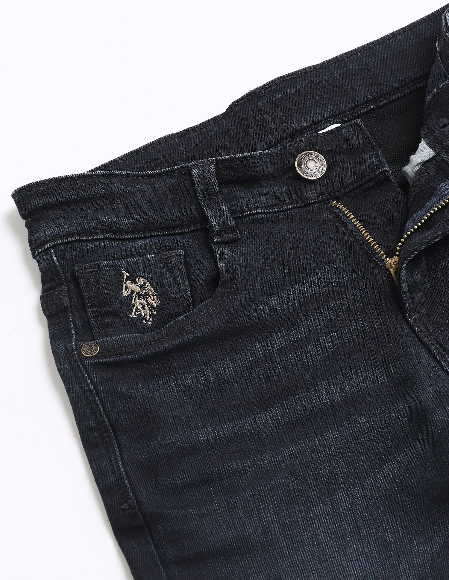 Slim fit Solid Jeans Dark Blue - U.S. POLO ASSN. | Large
