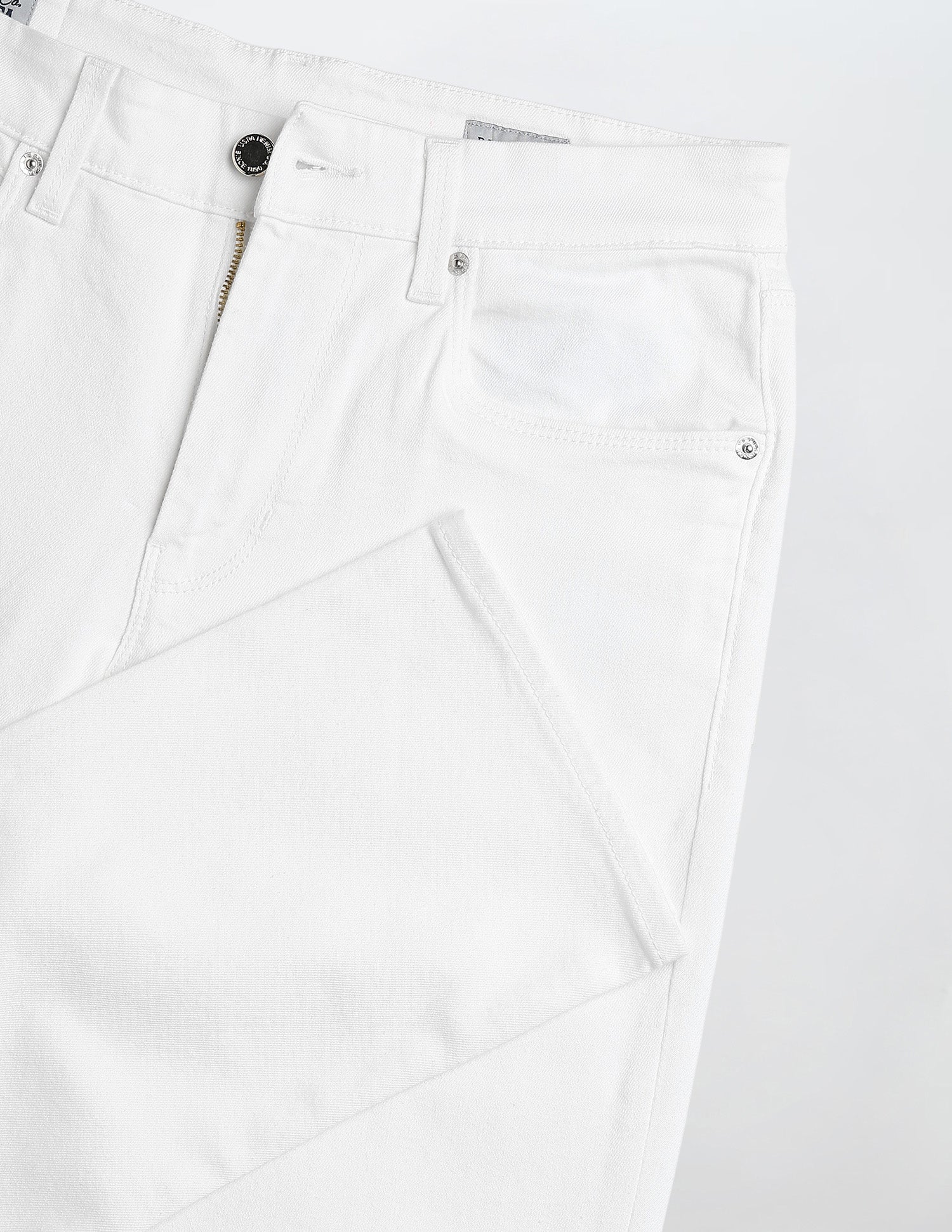 Harold Slim Straight Fit White Jeans White - U.S. Polo Assn. India | Large