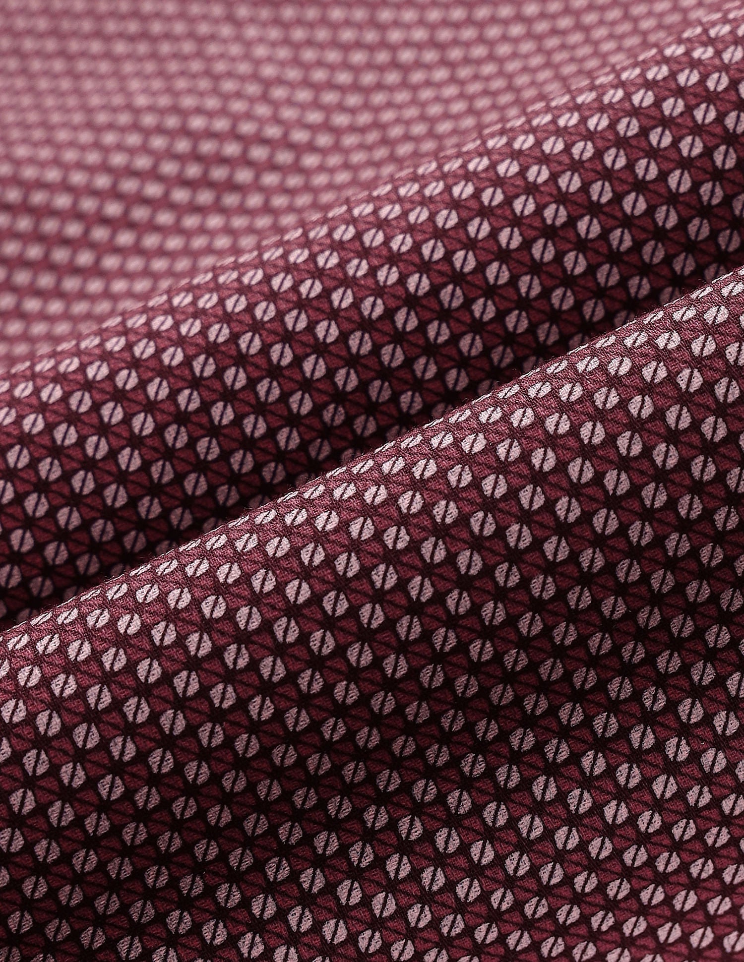Geometric Print Pure Cotton Shirt Maroon - U.S. Polo Assn. India | Large