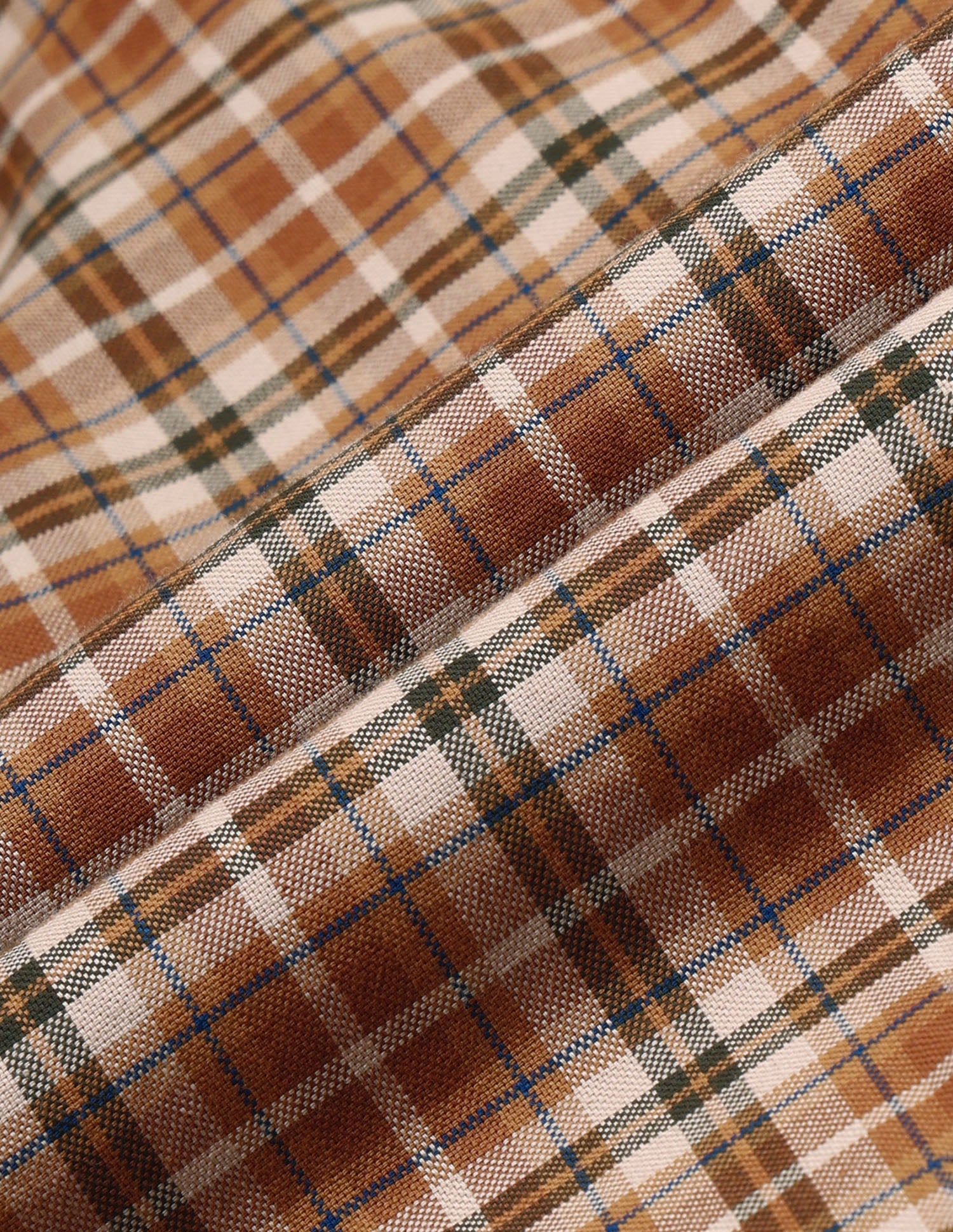 Plaid Checked Tailored Fit Shirt Brown - U.S. Polo Assn. India | Large