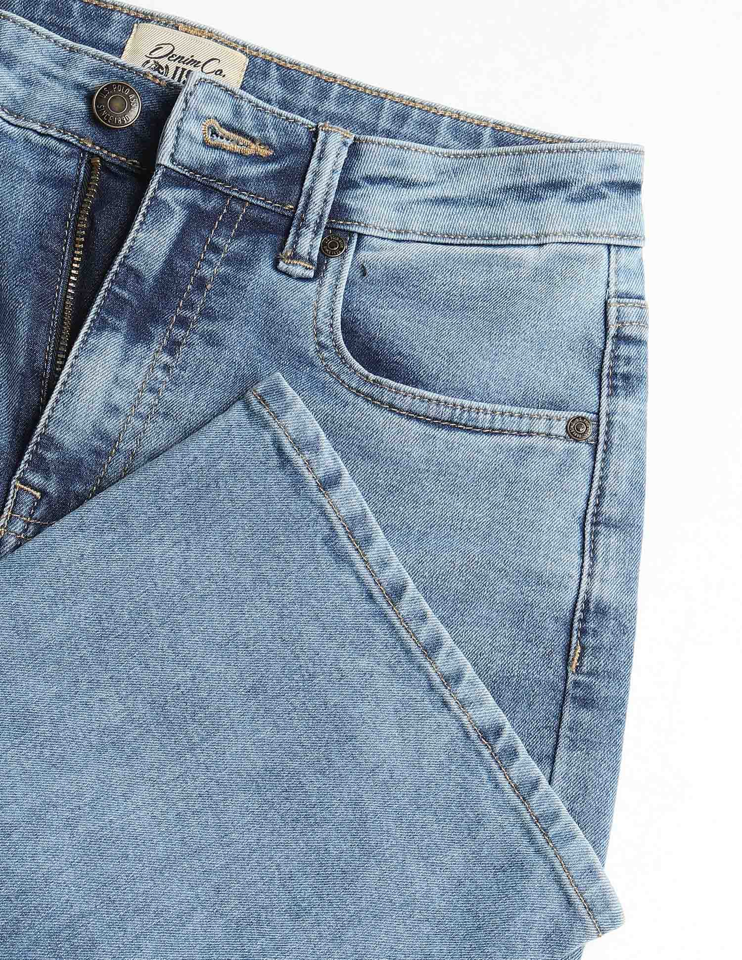 High Rise Skinny Bootcut Jeans Blue - U.S. Polo Assn. India | Large
