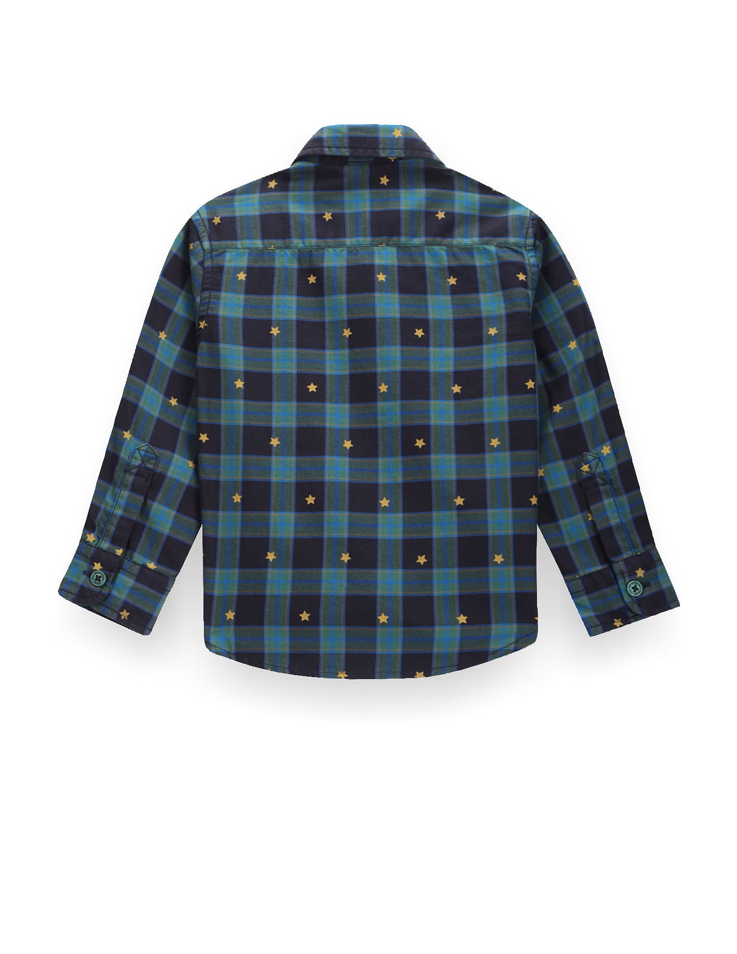 Boys Tartan Check Twill Shirt Navy - U.S. POLO ASSN. | Large