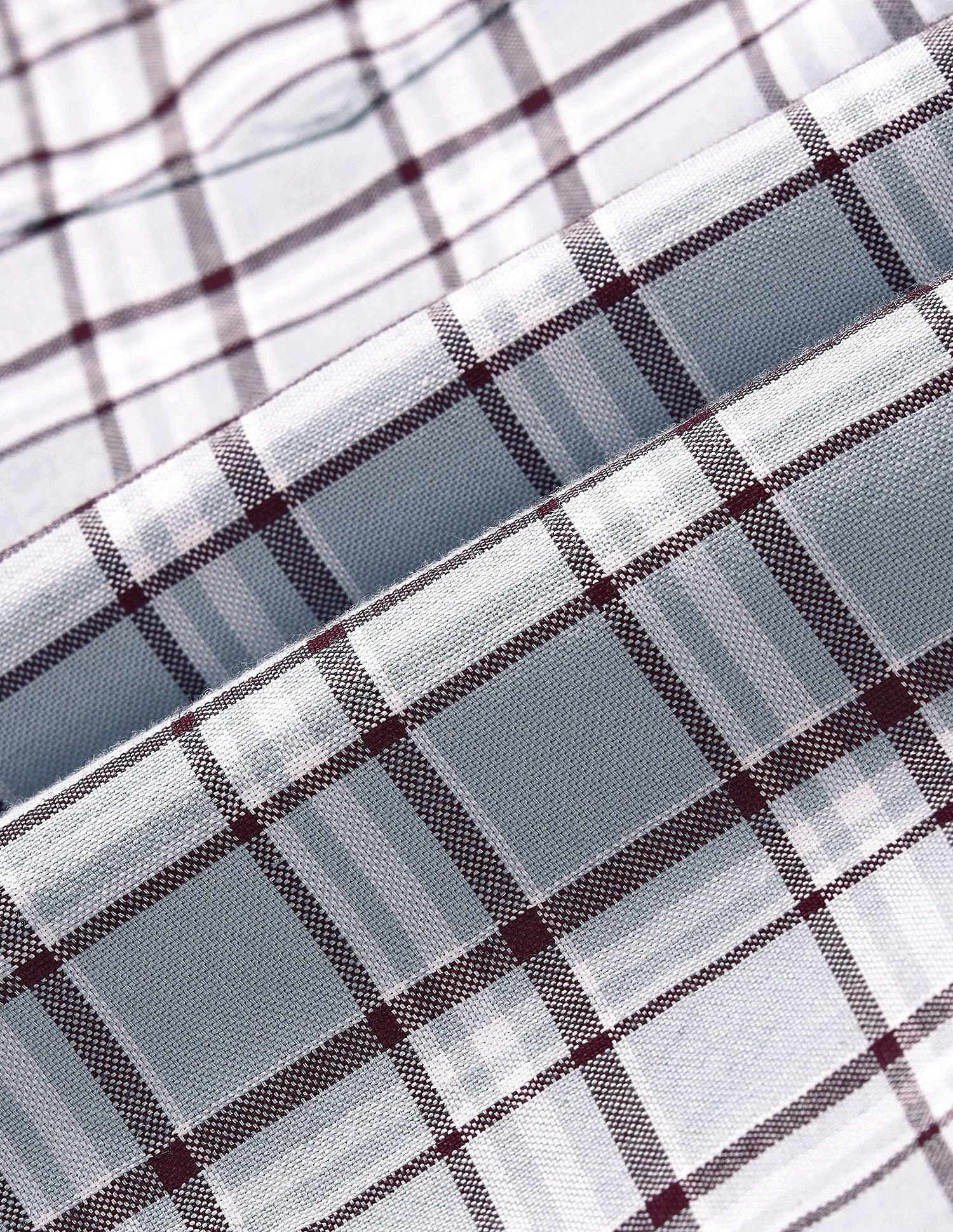 Tailored Fit Checked Shirt Light Grey - U.S. Polo Assn. India | Large