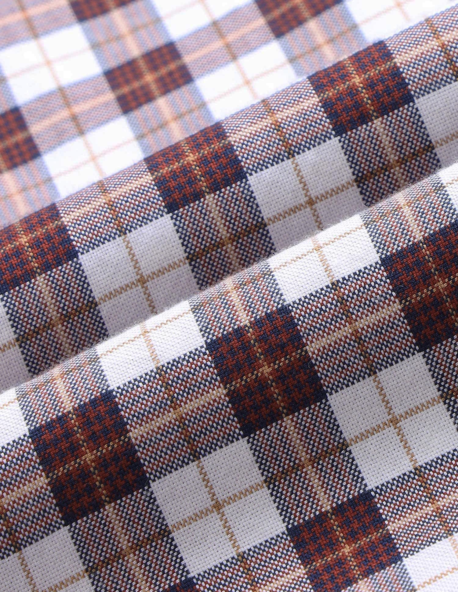 Plaid Checked Regular Fit Shirt Rust - U.S. Polo Assn. India | Large