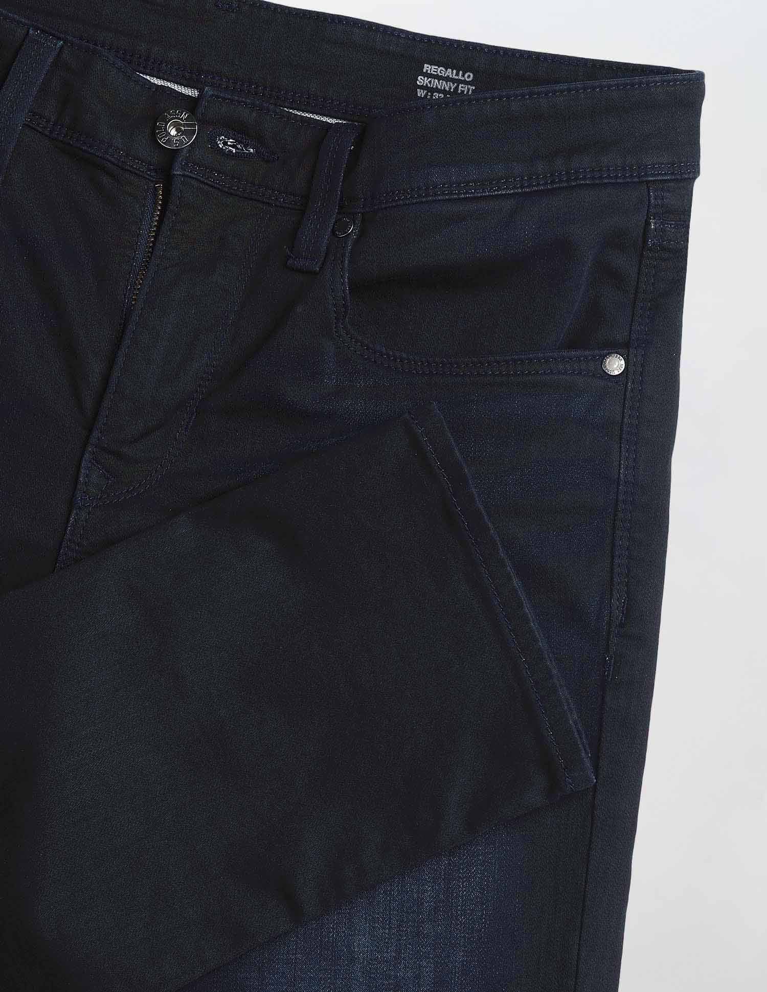 Regallo Skinny Fit Blue Jeans Dark Blue - U.S. Polo Assn. India | Large