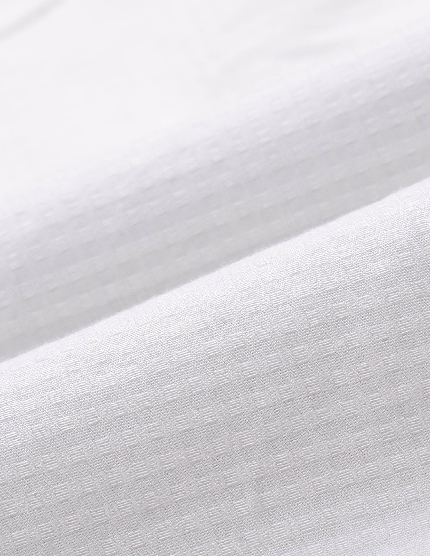 Solid Pattern Dobby Shirt White - U.S. Polo Assn. India | Large