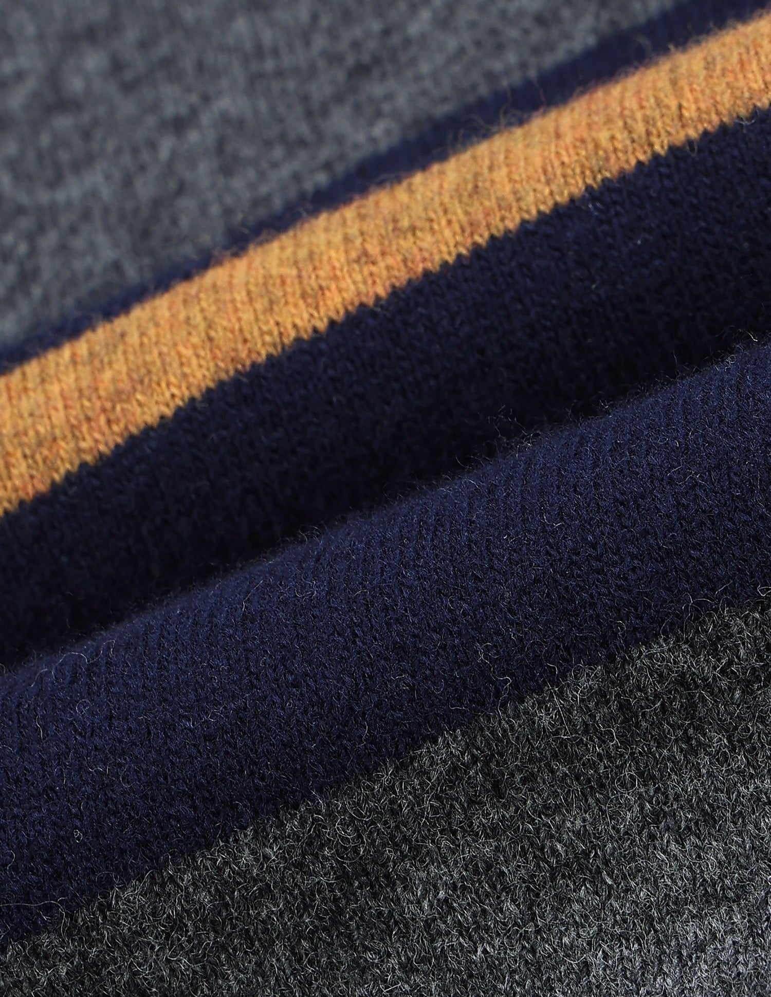 Horizontal Striped Regular Fit Sweater Charcoal - U.S. Polo Assn. India | Large