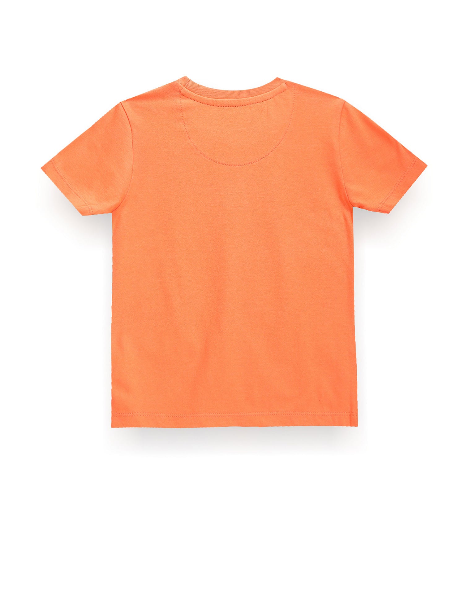 Boys Crew Neck Brand Print T-Shirt Orange - U.S. POLO ASSN. | Large