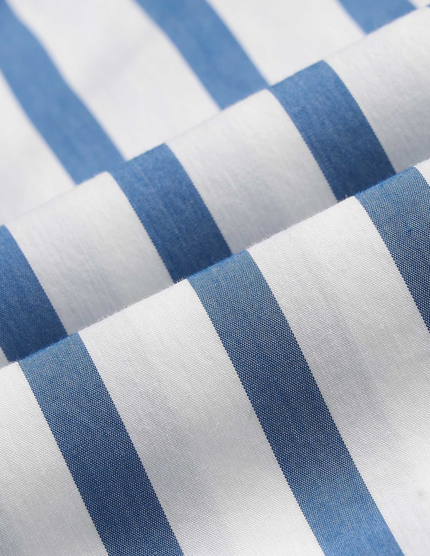 Boys Vertical Striped Regular Fit Shirt Navy - U.S. POLO ASSN. | Large