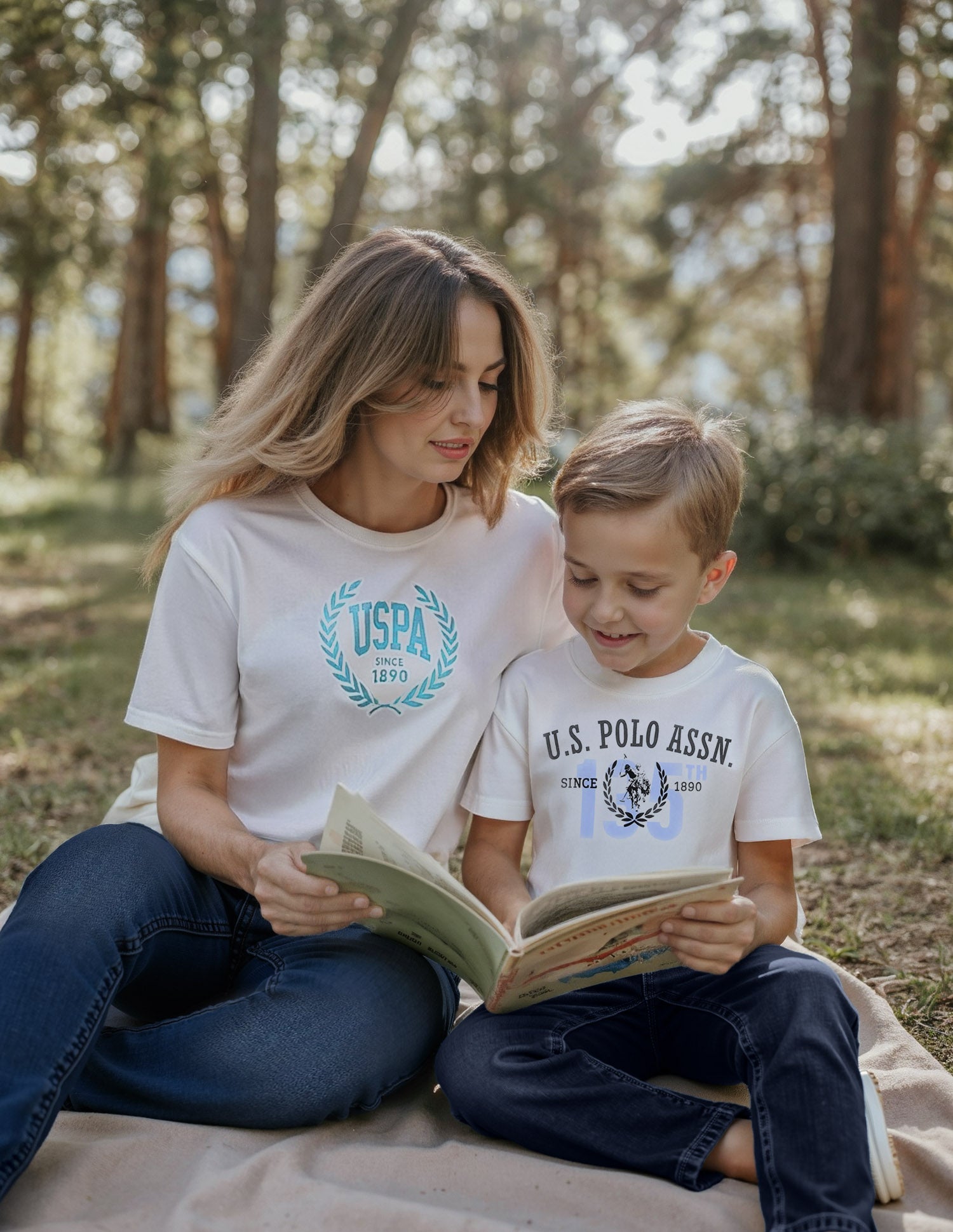 Boys Brand Printed Regular Fit T-Shirt White - U.S. POLO ASSN. | Large