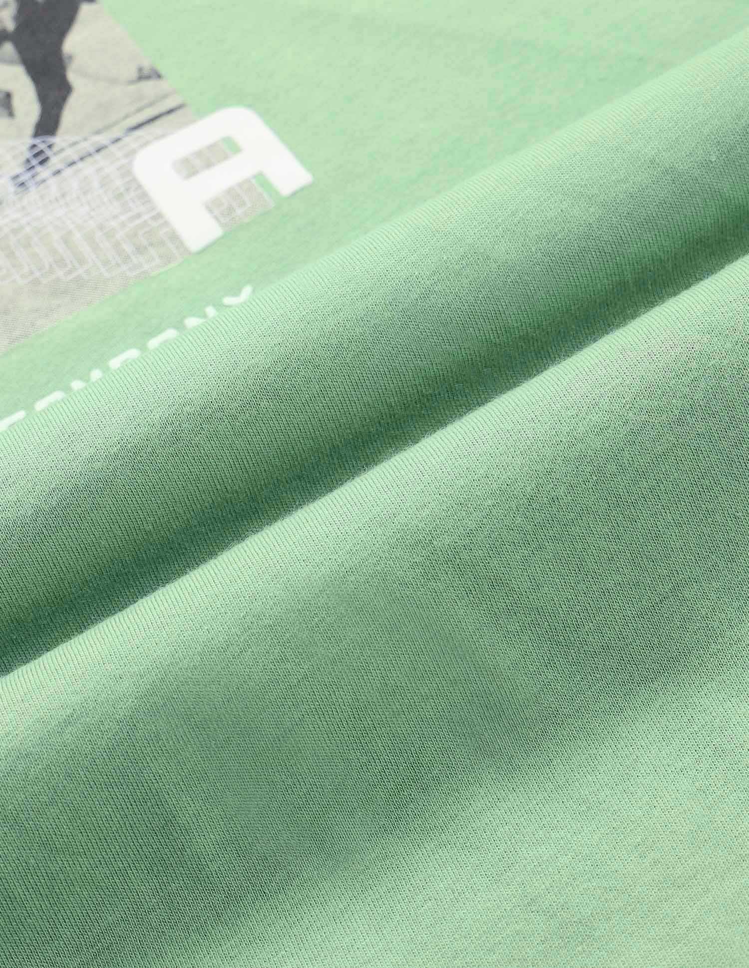 Muscle Fit Brand Printed T-Shirt Green - U.S. Polo Assn. India | Large