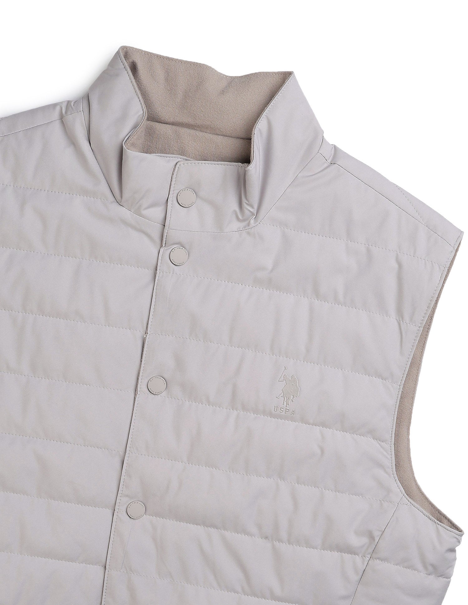 Equestrian Aisle Theater Reversible Jacket Beige - U.S. POLO ASSN. | Large