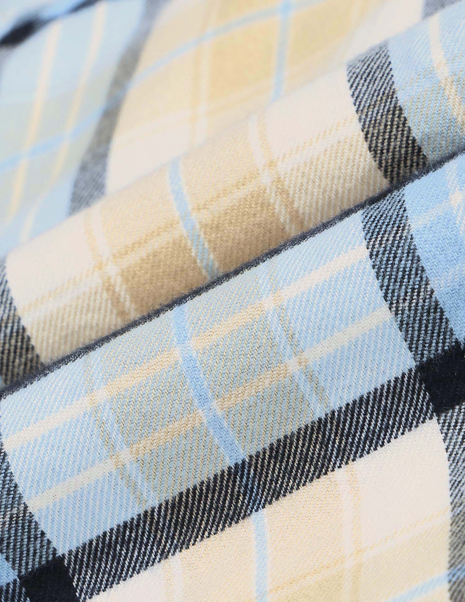 Boys Plaid Checked Twill Shirt Beige - U.S. POLO ASSN. | Large