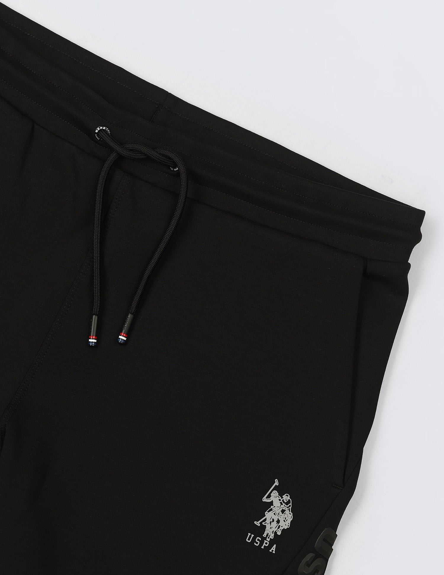Mid Rise Solid Active Shorts Black - U.S. POLO ASSN. | Large