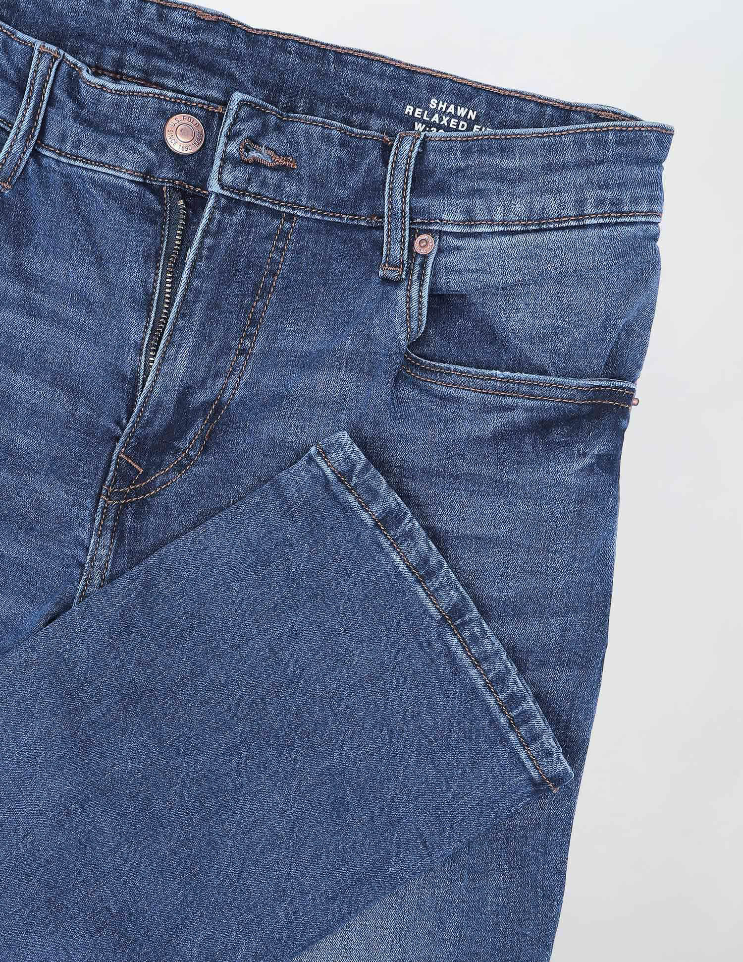 Shawn Relaxed Fit Blue Jeans Indigo - U.S. Polo Assn. India | Large