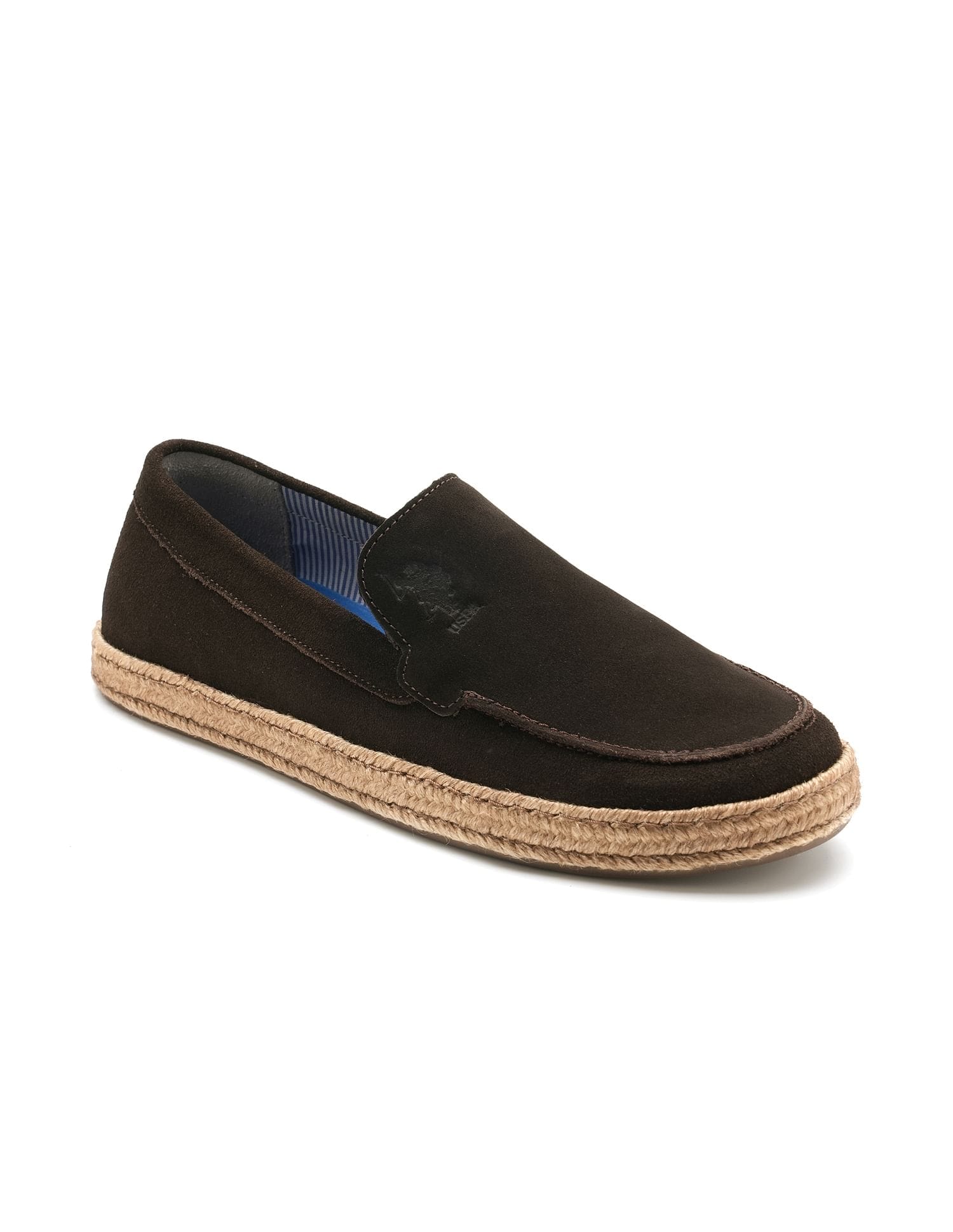 Mens Oudi Suede Slip-On Shoes Dk. Brown - U.S. Polo Assn. India | Large