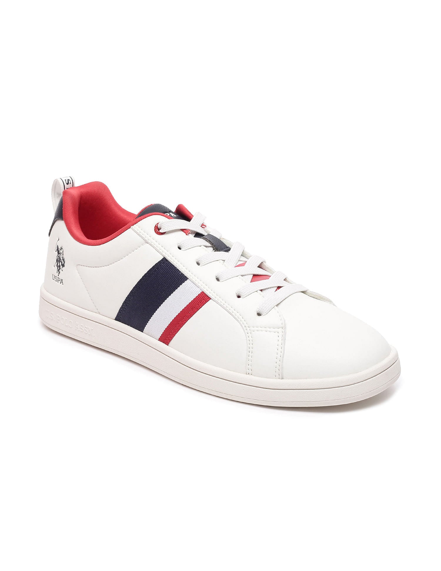 Men Lennart Off White All Day Sneakers White - U.S. Polo Assn. India | Large