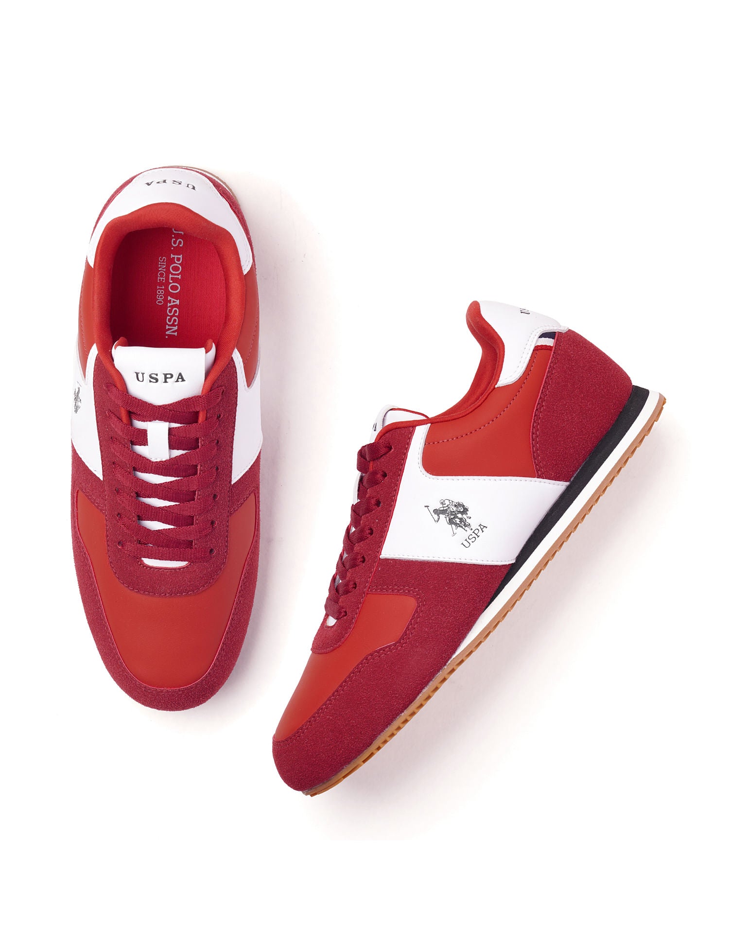 Men Enco Sneakers Dark Red - U.S. Polo Assn. India | Large
